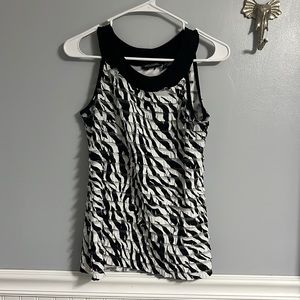 Zebra print dress shirt